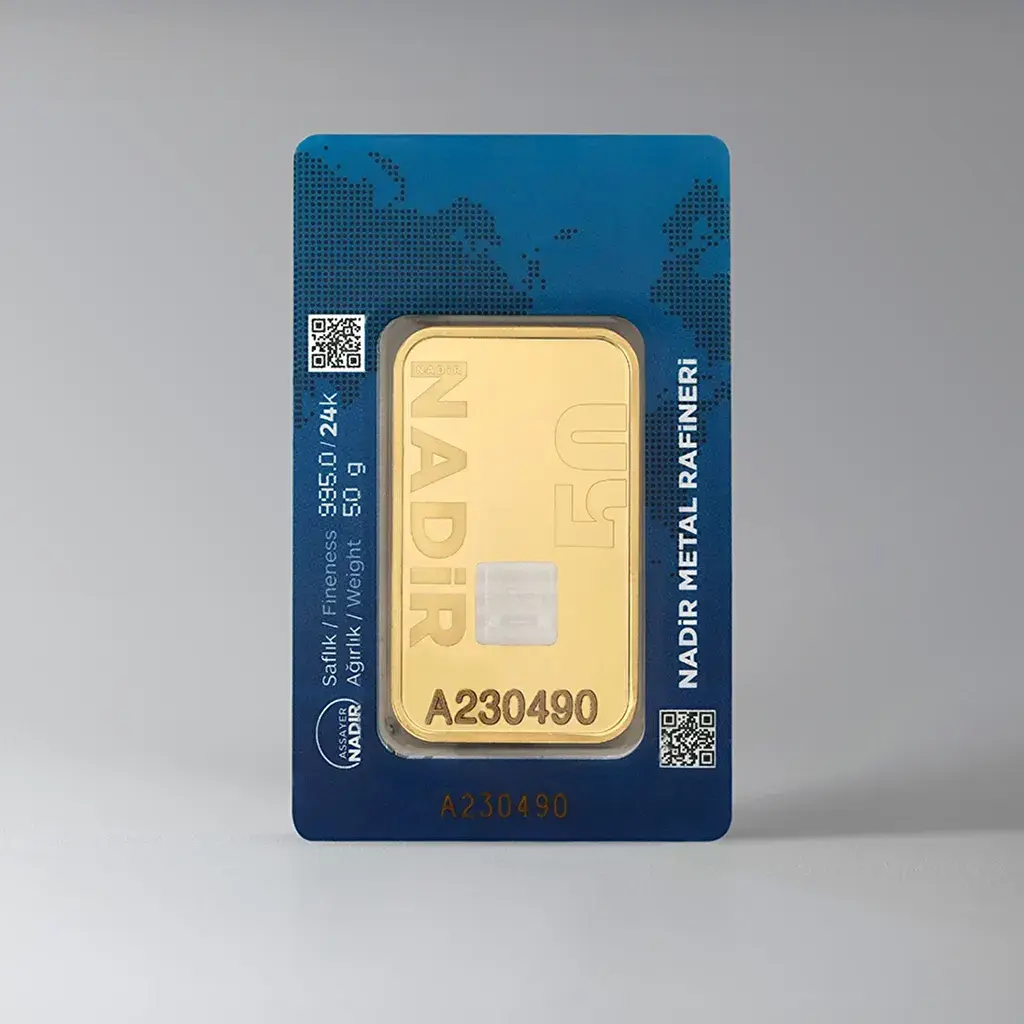NadirGold 50 Gr Külçe Altın