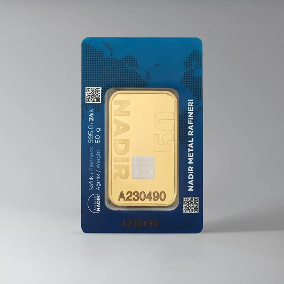NadirGold 50 Gr Külçe Altın