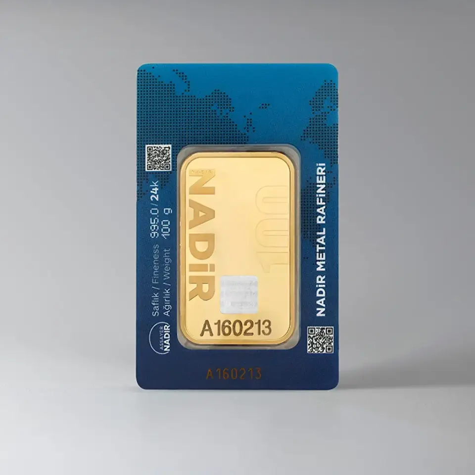 NadirGold 100 Gr Külçe Altın