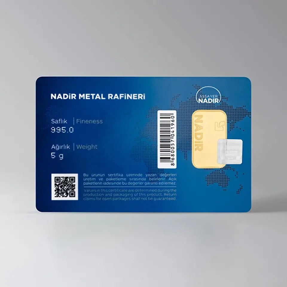 NadirGold 5 Gr Külçe Altın